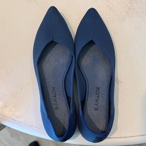 Rothy's pointed toe Blue Flats
